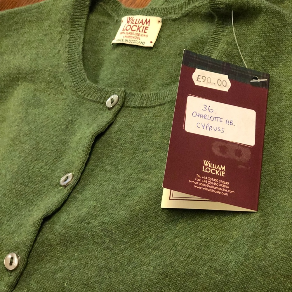 Cardigan 100% Super Geelong Lambswool “ Lockie”